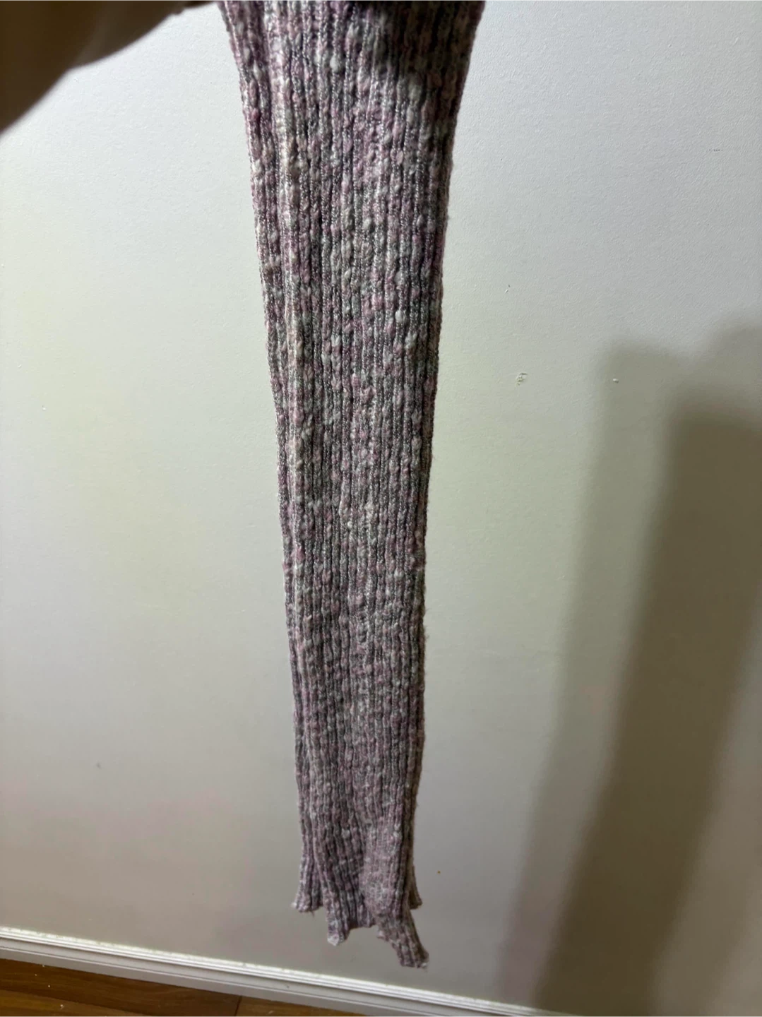 Ribbed Knit leg warmers Pink and Grey - photo 2
