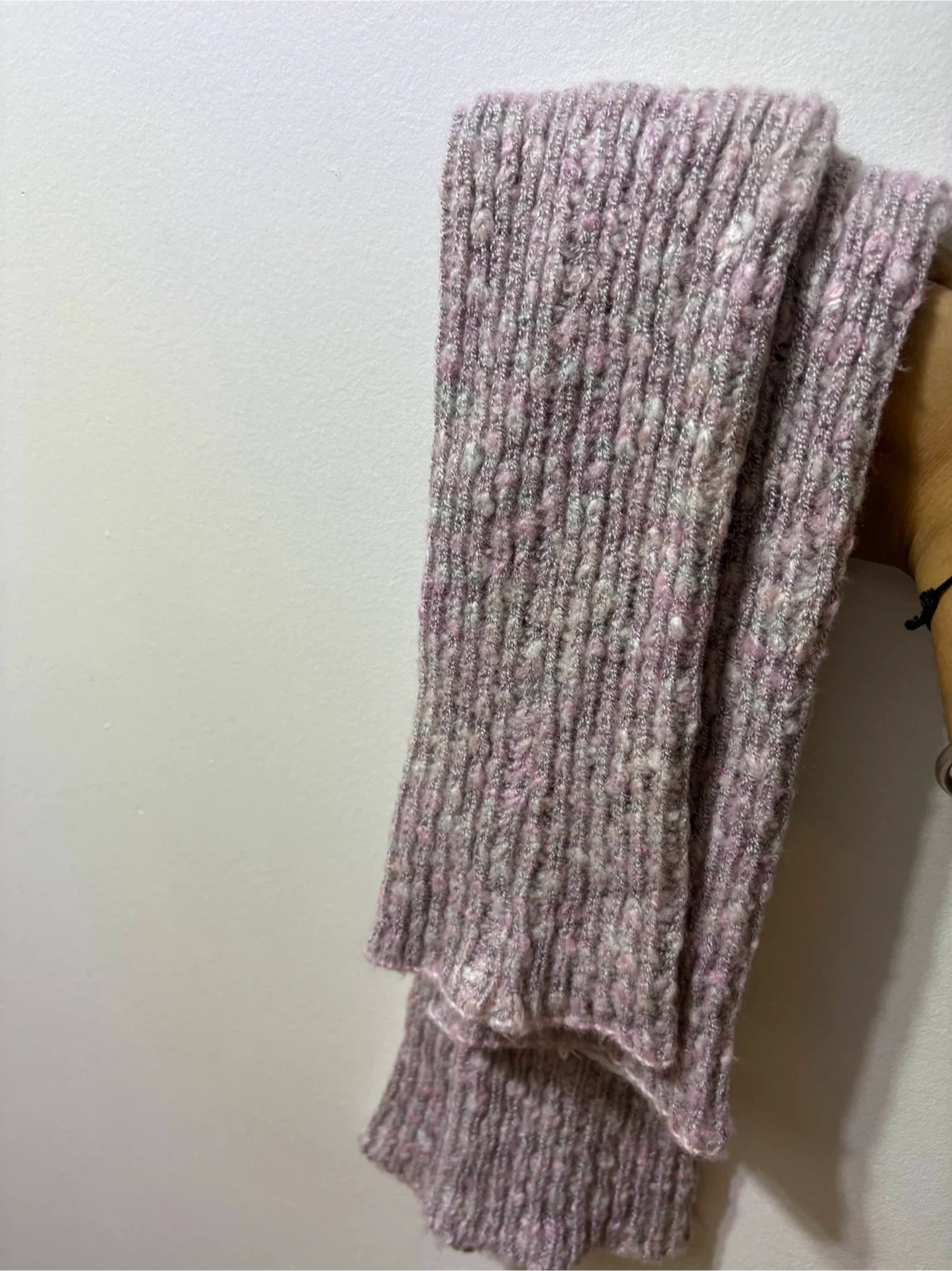 Ribbed Knit leg warmers Pink and Grey - photo 3