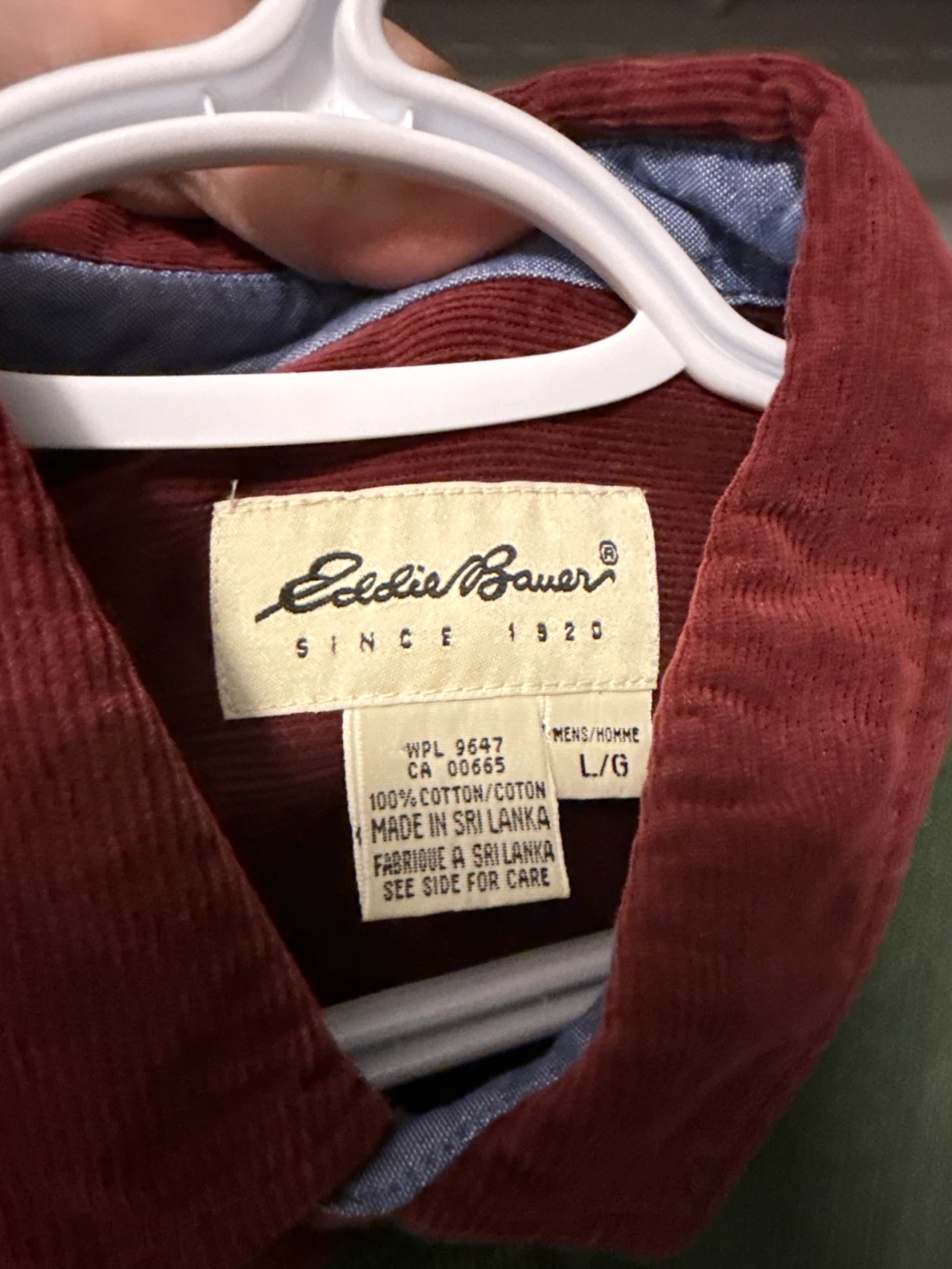 Eddie Bauer Men's Colour-Block Corduroy Shirt - photo 3