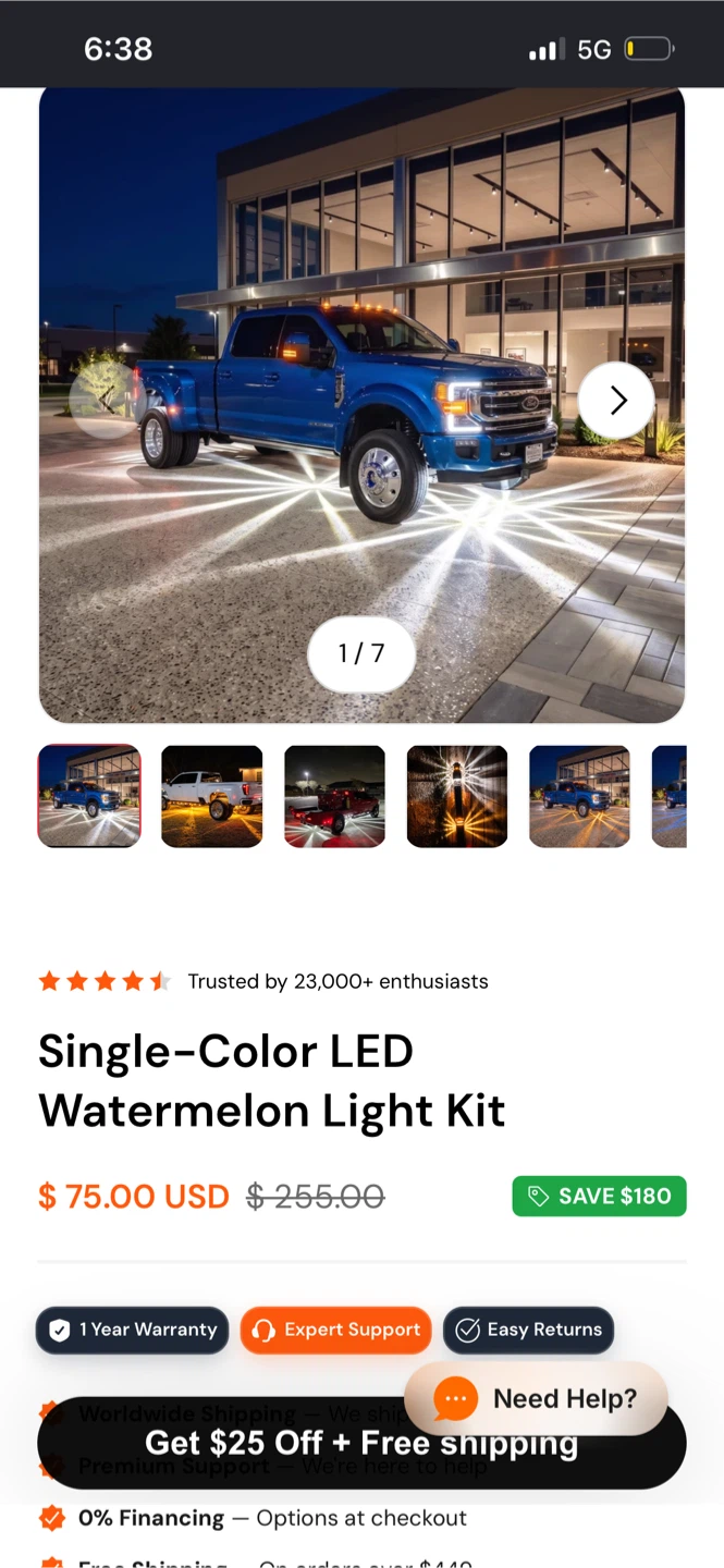 Mzdbruihong Watermelon LED Light Kit - photo 2