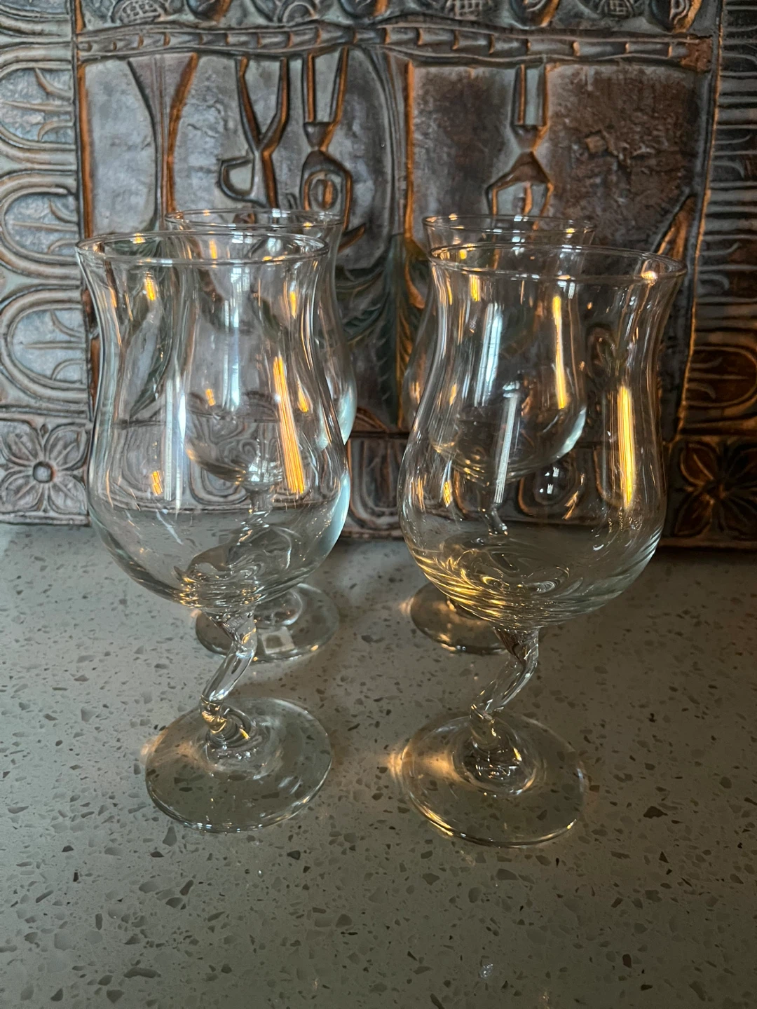 Set of 4 Spiral Stem Cocktail Glasses - photo 2