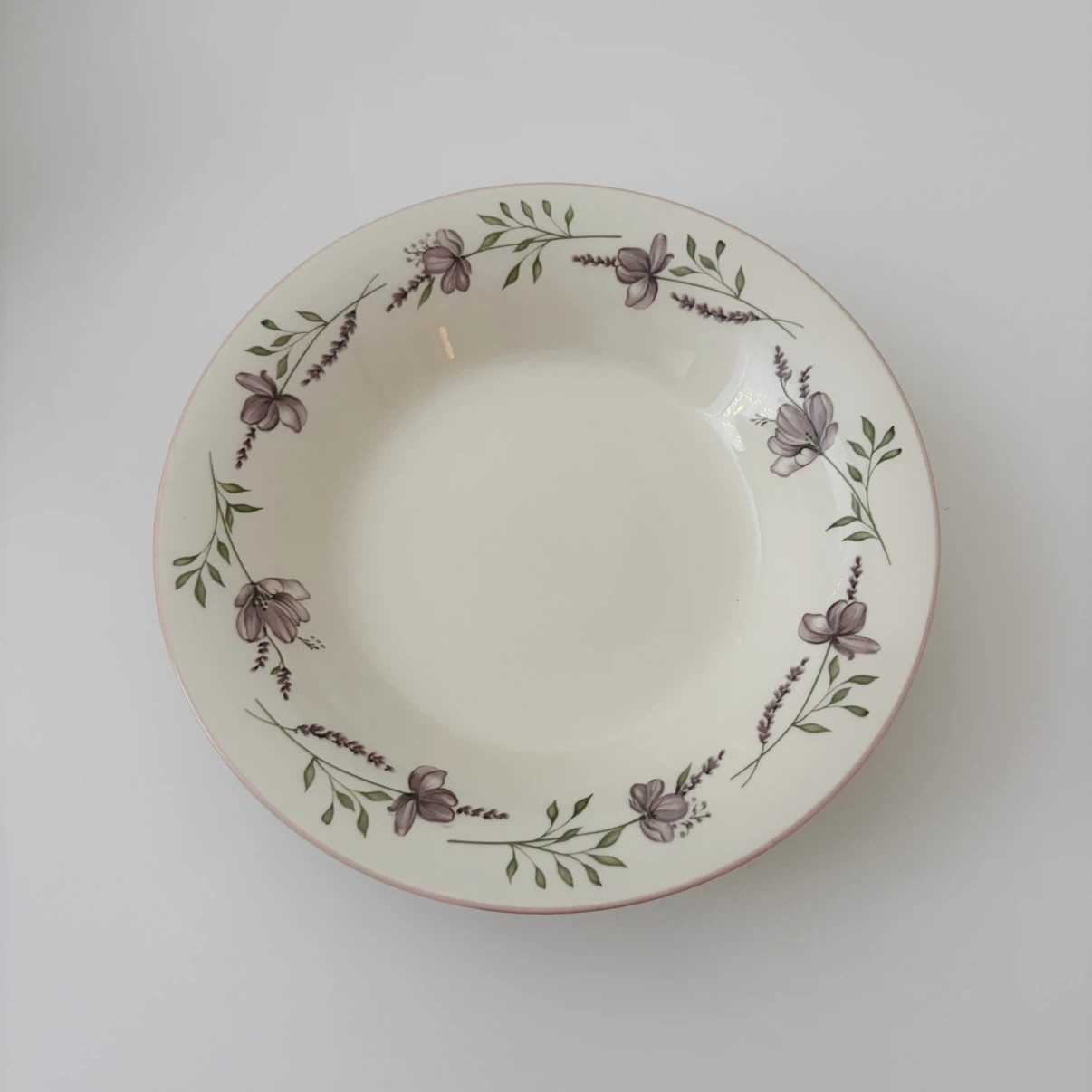 Floral Ceramic Pasta / Soup Bowl 🌷