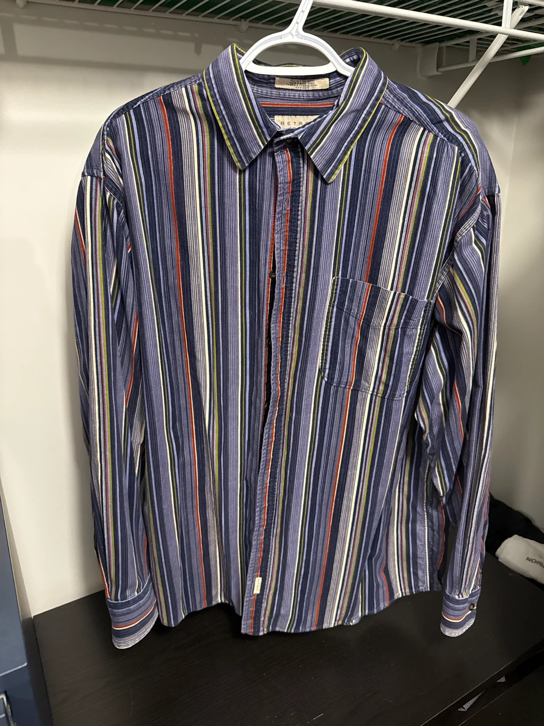 Vintage Retreat striped long sleeve shirt