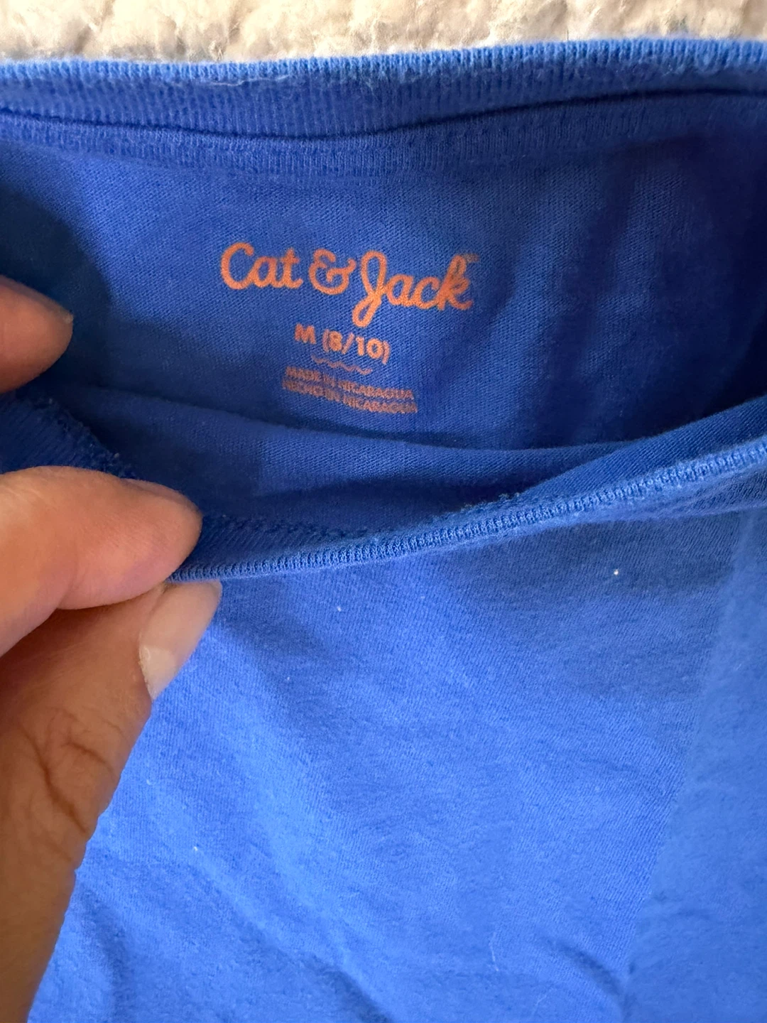 Cat & Jack Blue T-Shirt Medium (8/10) - photo 2