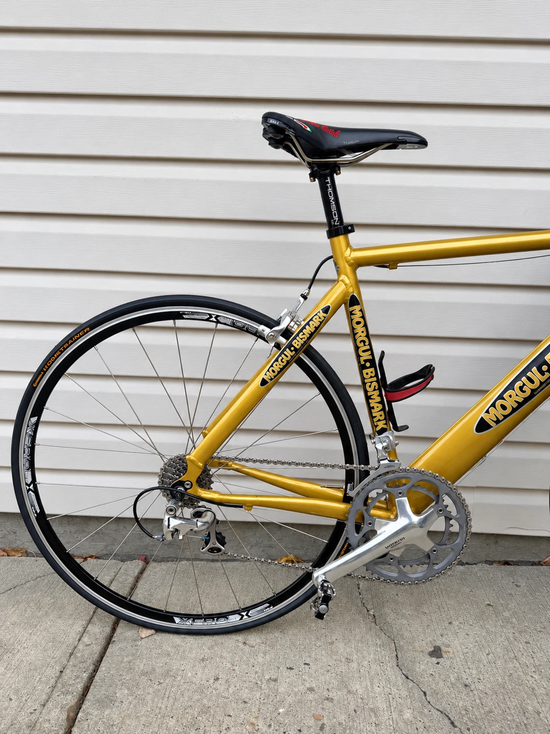 MORGUL BISMARK MANX TT ROAD BIKE IN STRIKING GOLD. - photo 2