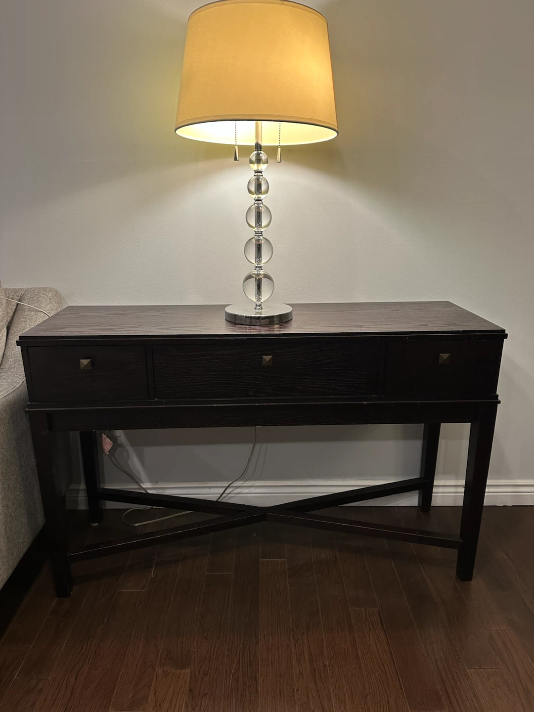 Dark Wood Console Table