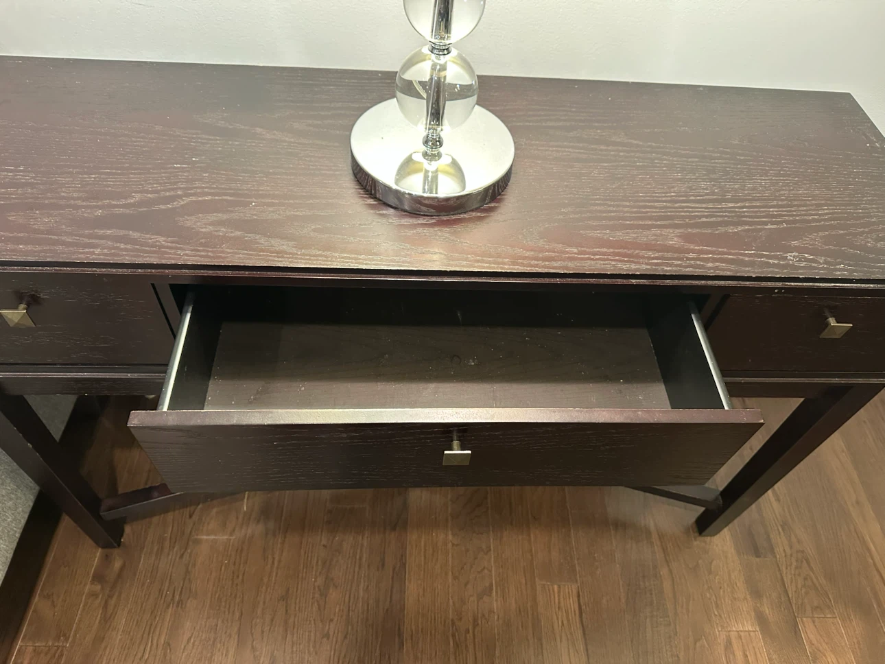 Dark Wood Console Table - photo 3