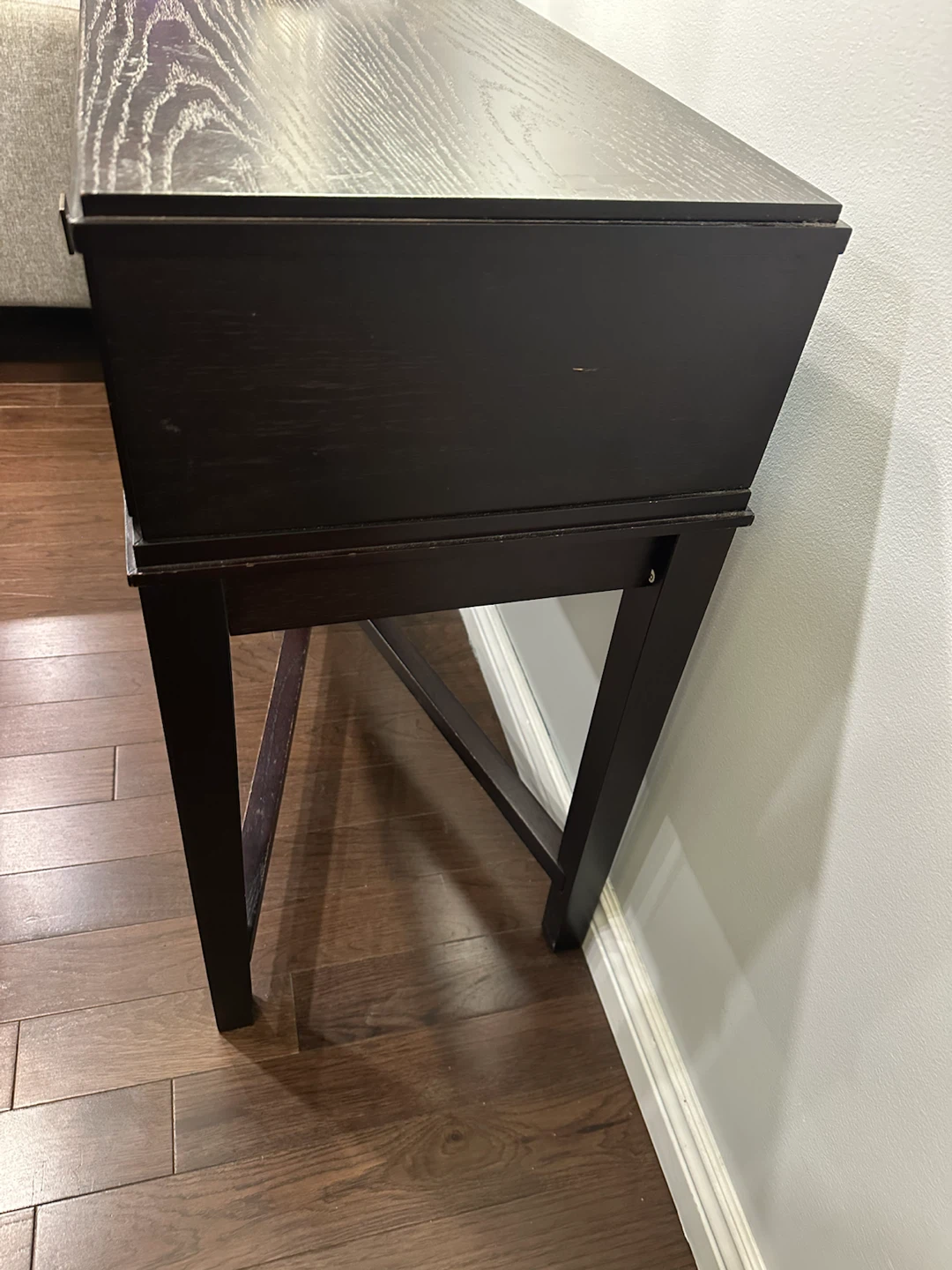 Dark Wood Console Table - photo 4