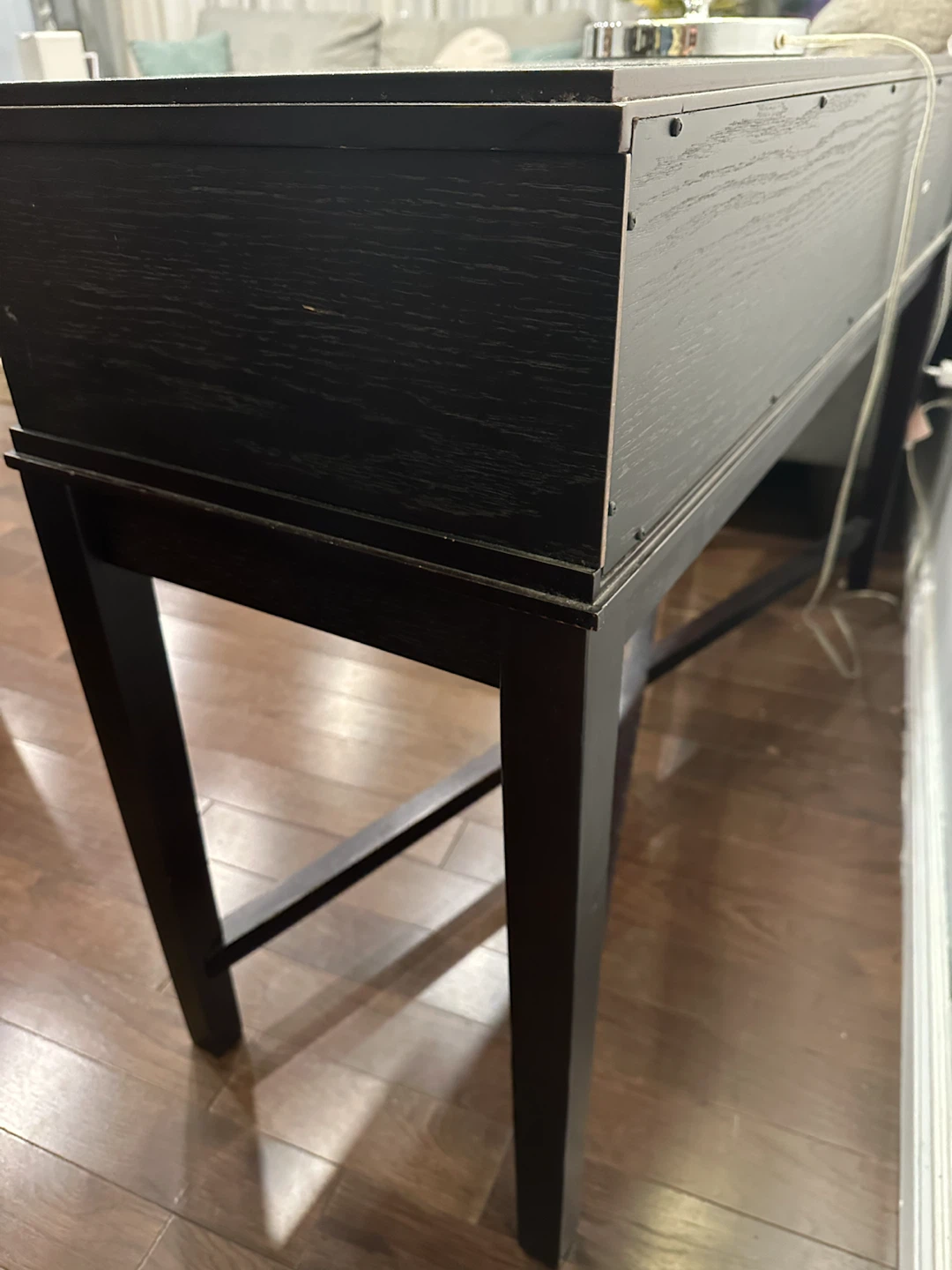 Dark Wood Console Table - photo 5
