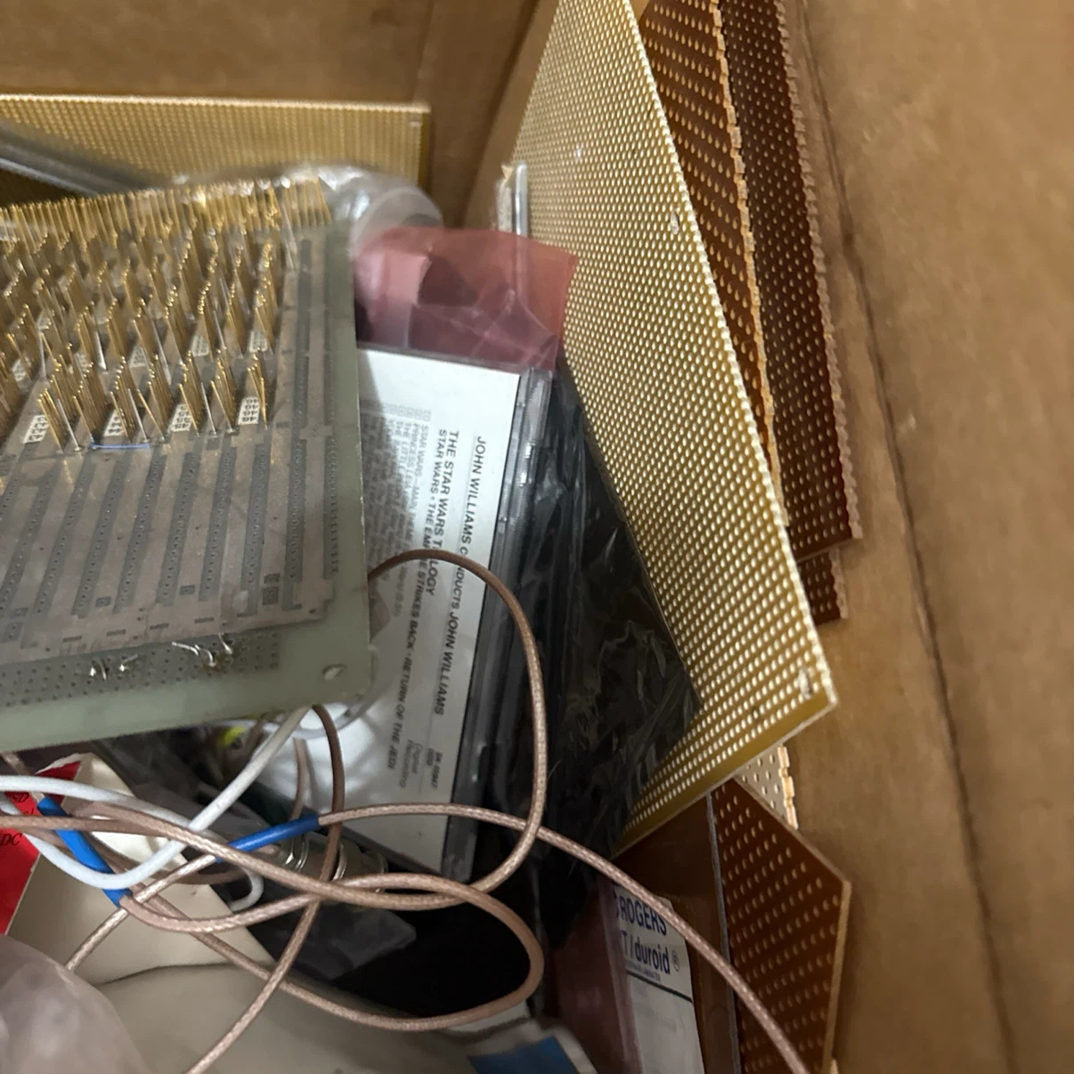 Assorted Vintage Electronics Components and Circuit Boards
