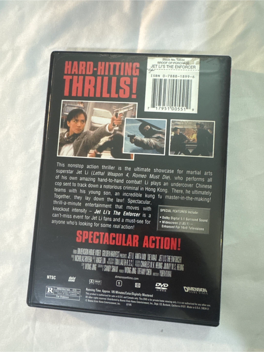 Jet Li's The Enforcer DVD - photo 3