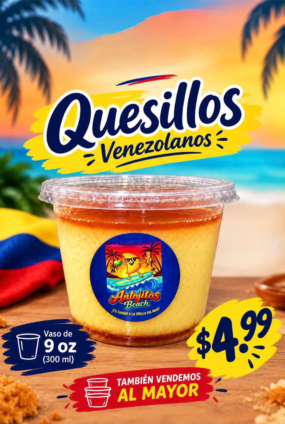 Antojitos Beach Venezuelan Quesillo 9oz