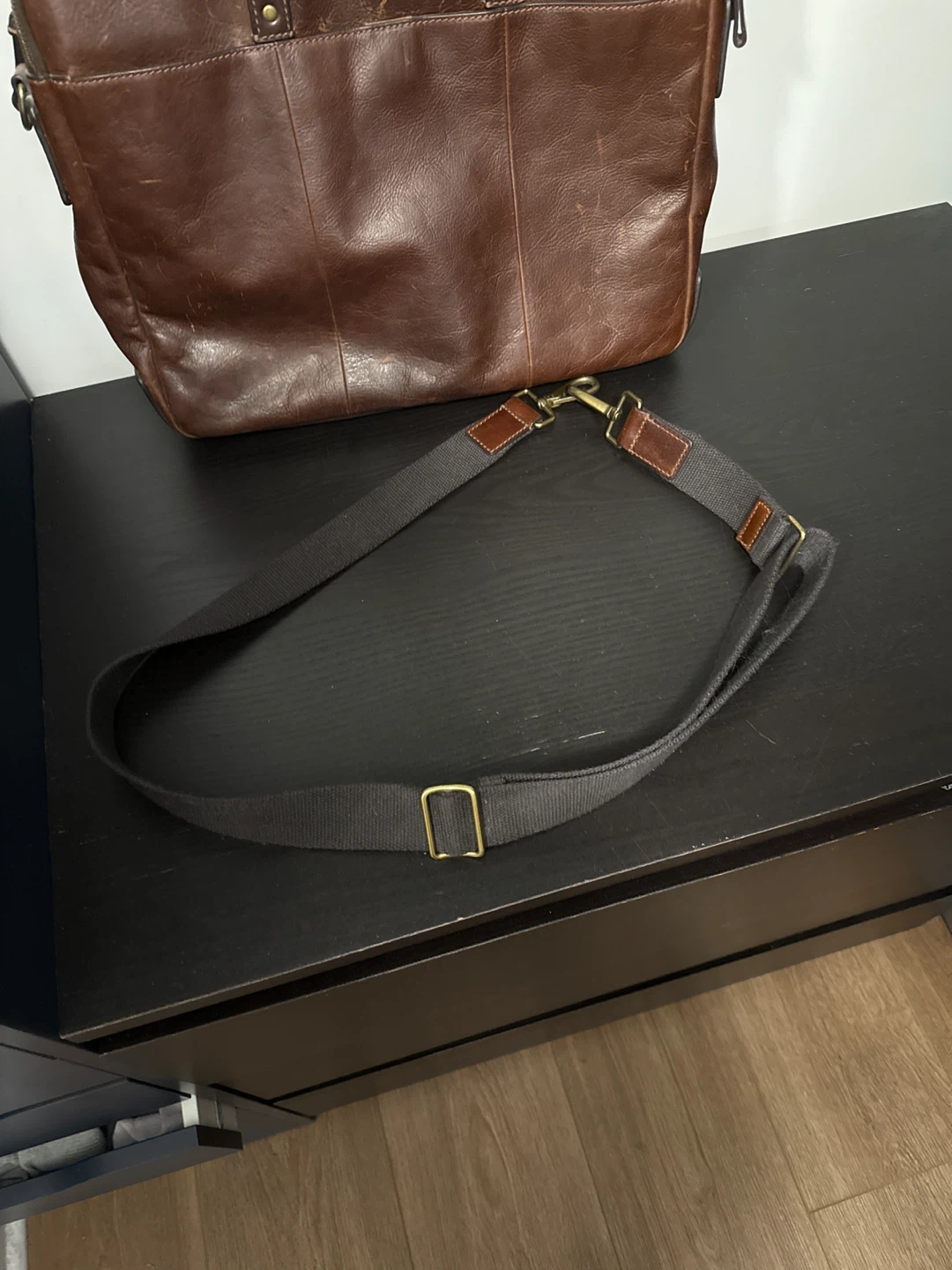 Fossil Brown Leather Briefcase - photo 3