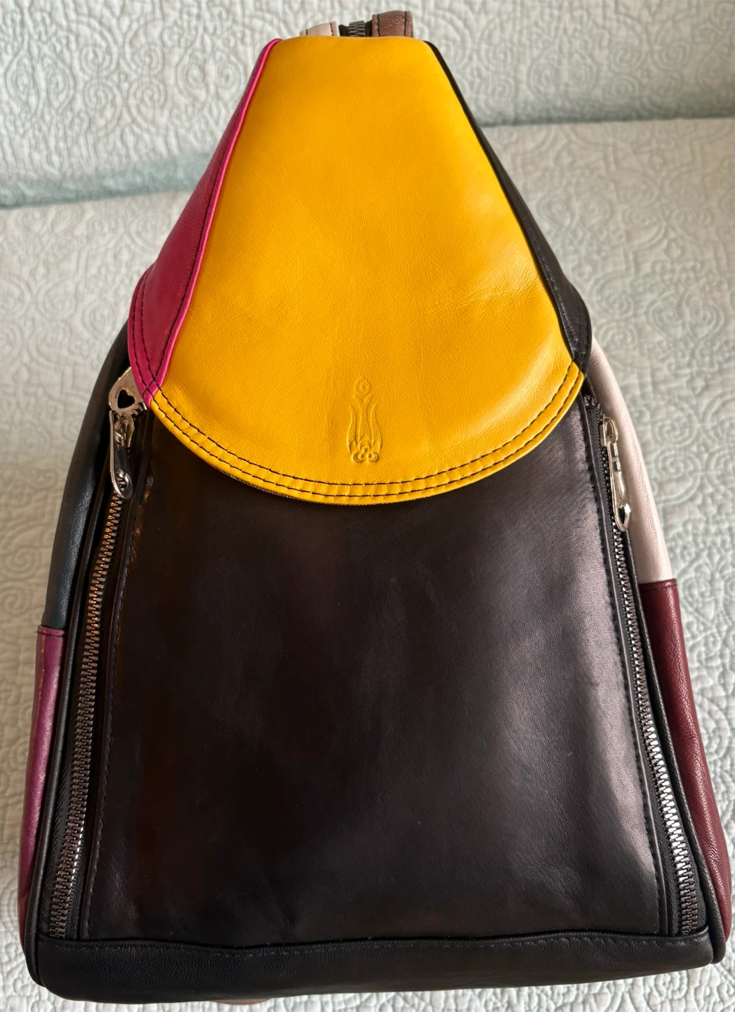 NWOT Leather Multi-Colour Bag