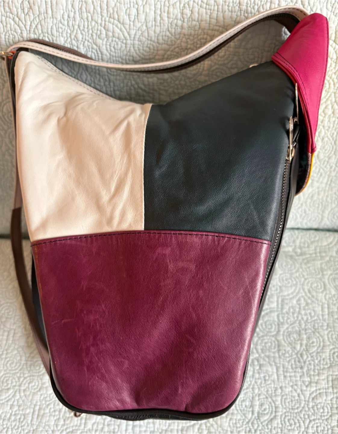 NWOT Leather Multi-Colour Bag - photo 5