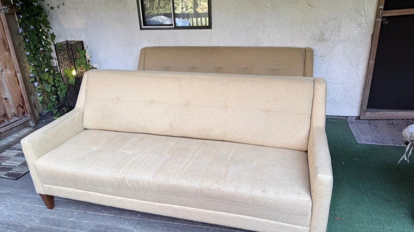 Two Matching La-Z-Boy Sofas – Beige – Excellent Condition - photo 5