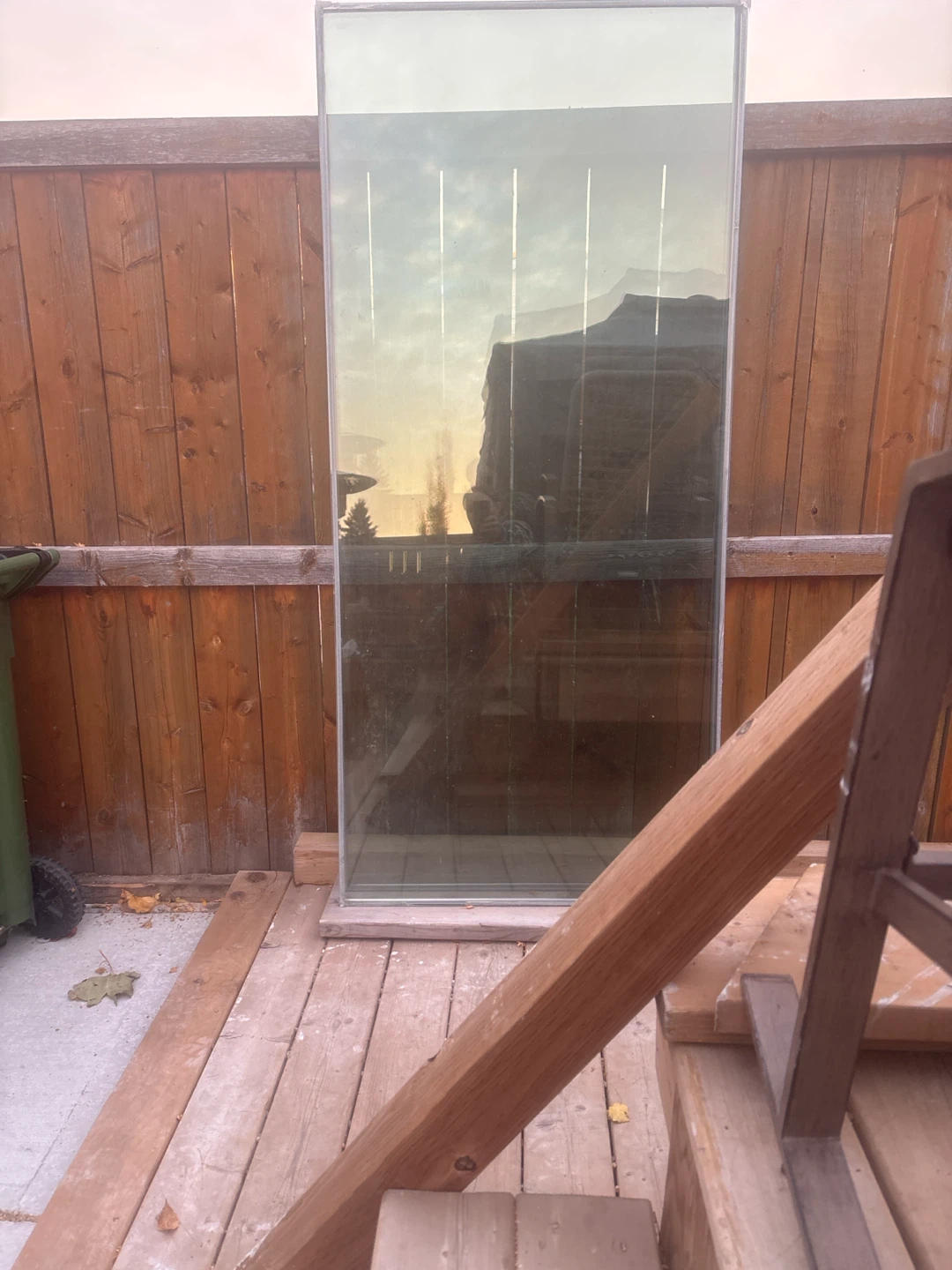 2 matching Large glass pane windows
