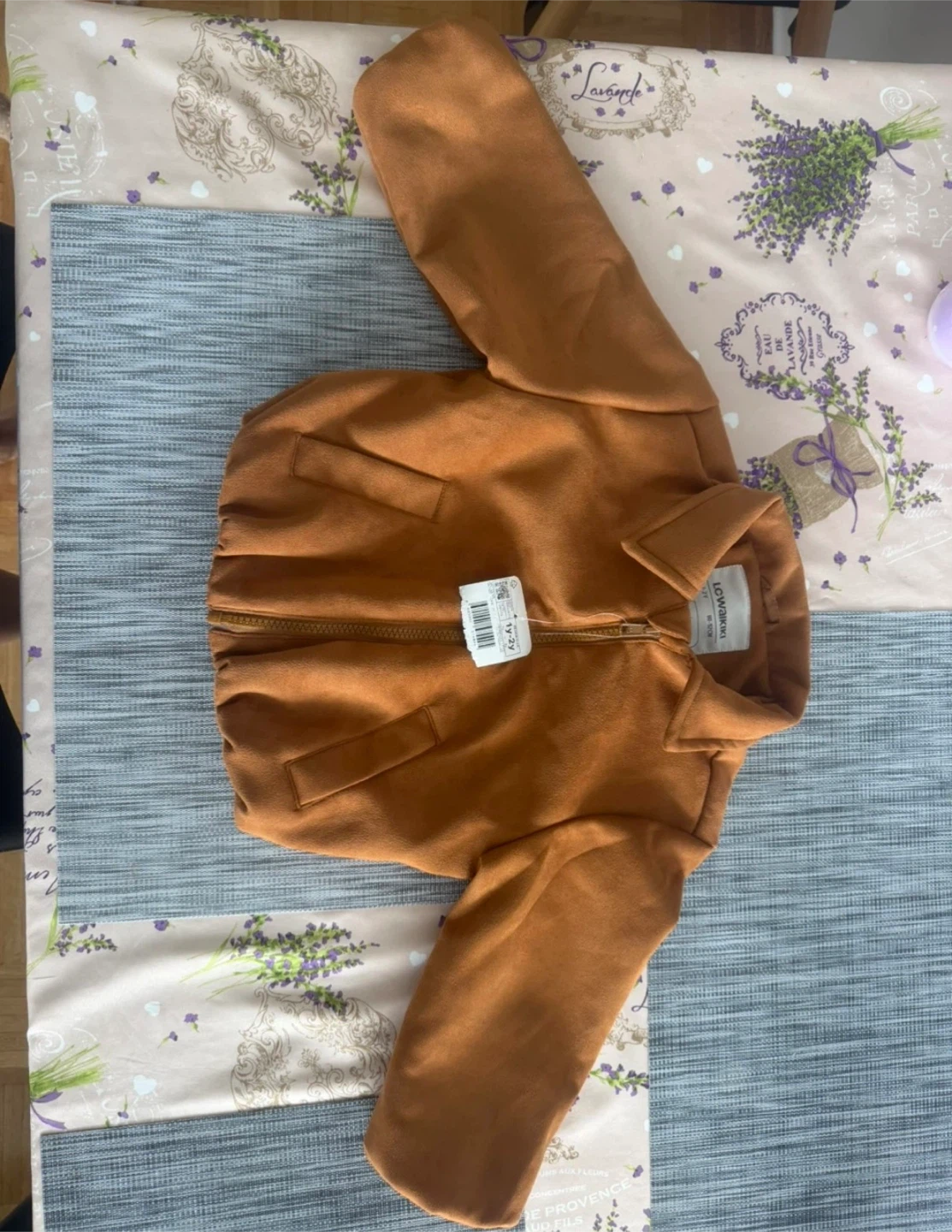 LC Waikiki Tan Suede-Look Toddler Jacket