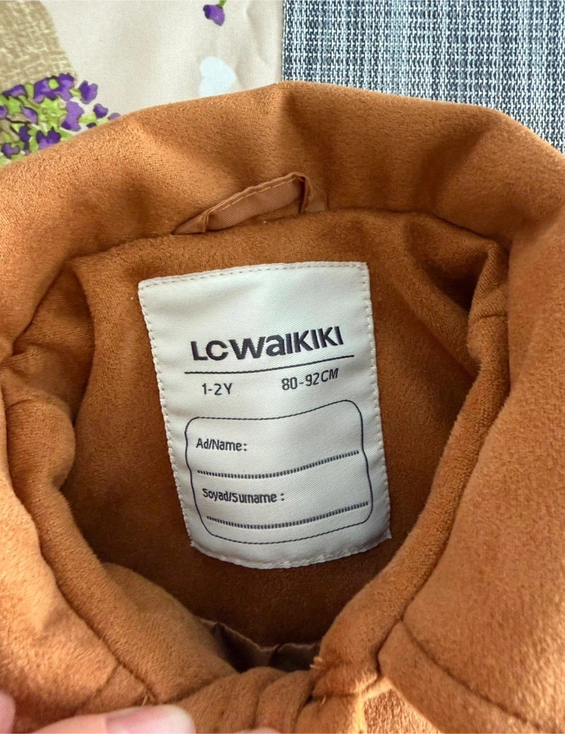 LC Waikiki Tan Suede-Look Toddler Jacket - photo 3
