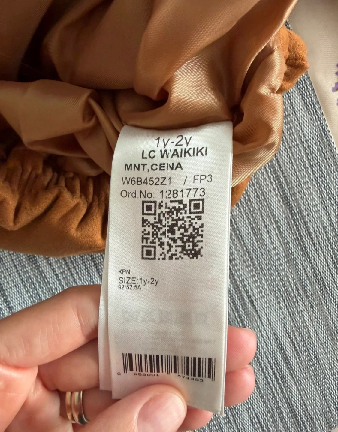 LC Waikiki Tan Suede-Look Toddler Jacket - photo 4