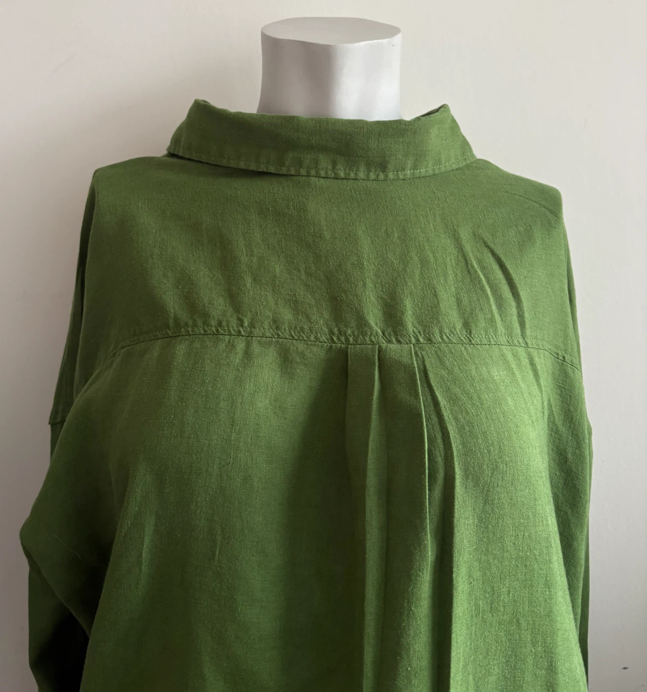 H&M Green Linen Blend Shirt size M - photo 4