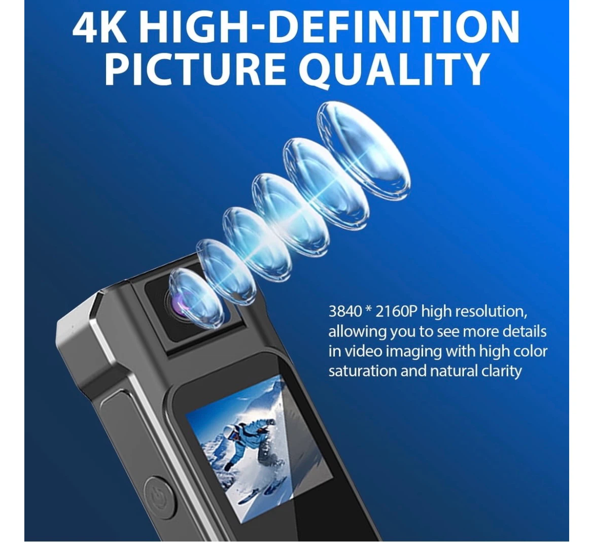Portable 4K Action Body Camera - photo 5