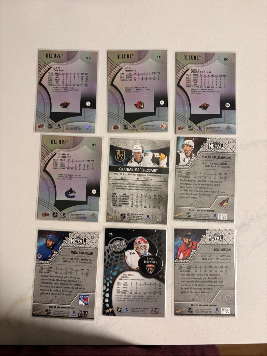 Lot of 10 NHL Hockey Trading Cards - photo 3