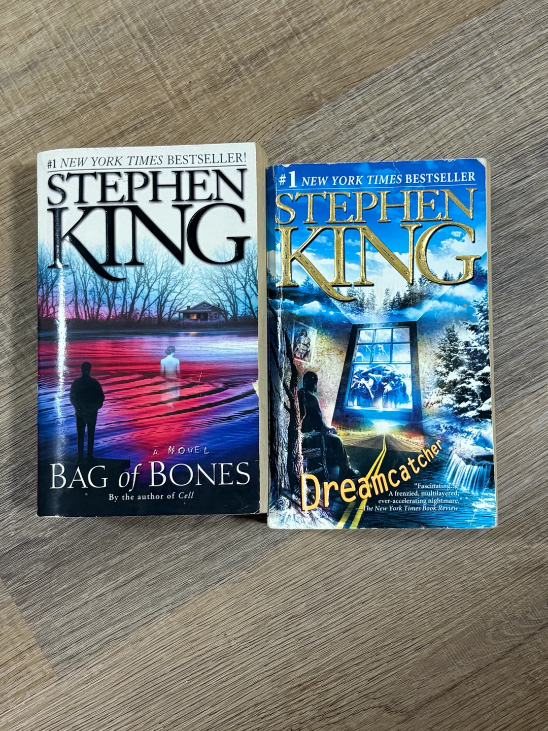 Stephen King Paperback Book Lot - Bag of Bones & Dreamcatcher