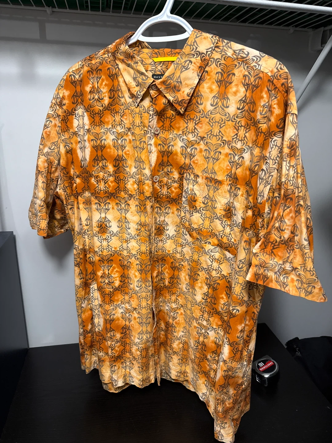 Vintage Royal Robbins Orange Patterned Shirt size XL