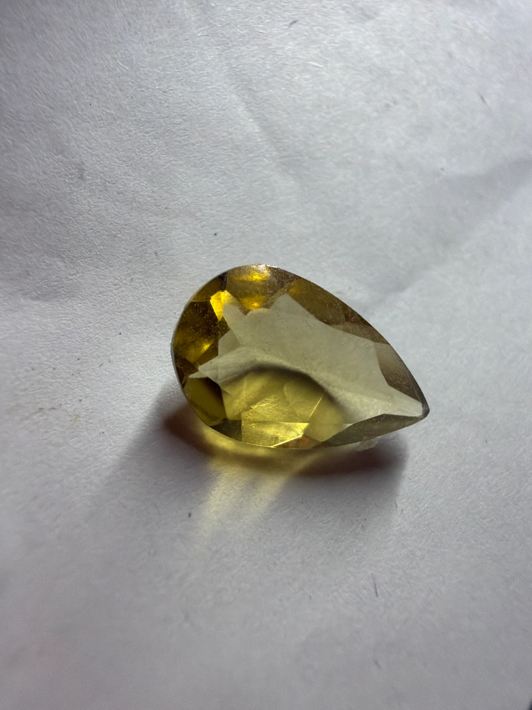 Loose Citrine Pear Cut Gemstone -3.34ct