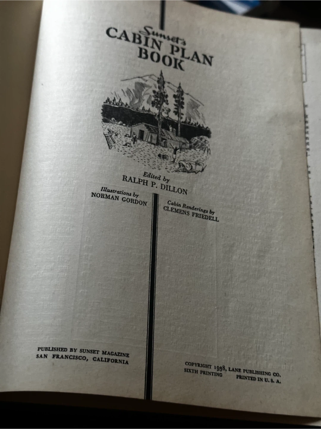 1938 sunset’s cabin plan book - photo 2