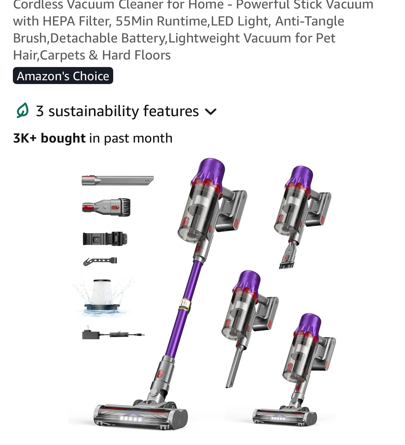 Cordless rechargeable Stick Vacuum Cleaner -new
