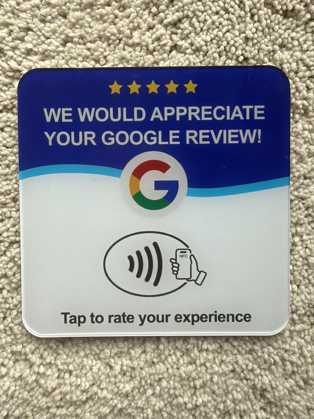NFC Google Review Cards