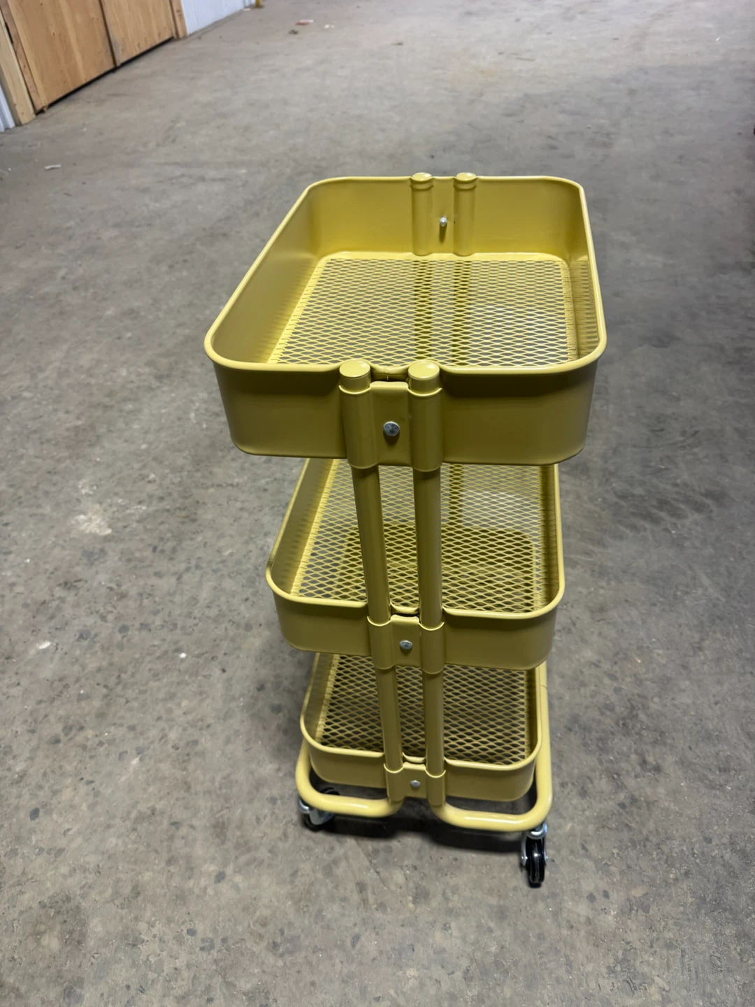 IKEA RÅSKOG yellow utility cart