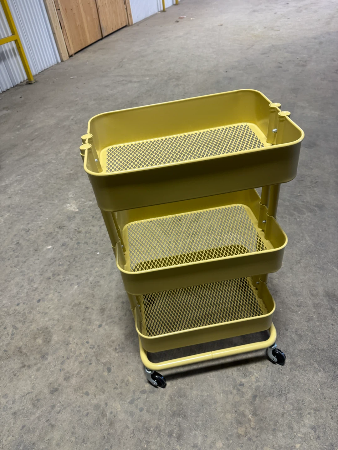 IKEA RÅSKOG yellow utility cart - photo 2