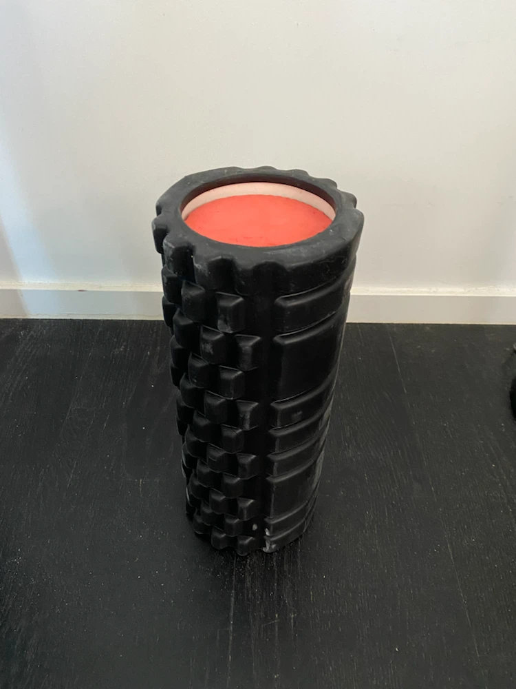 Black Textured Foam Roller