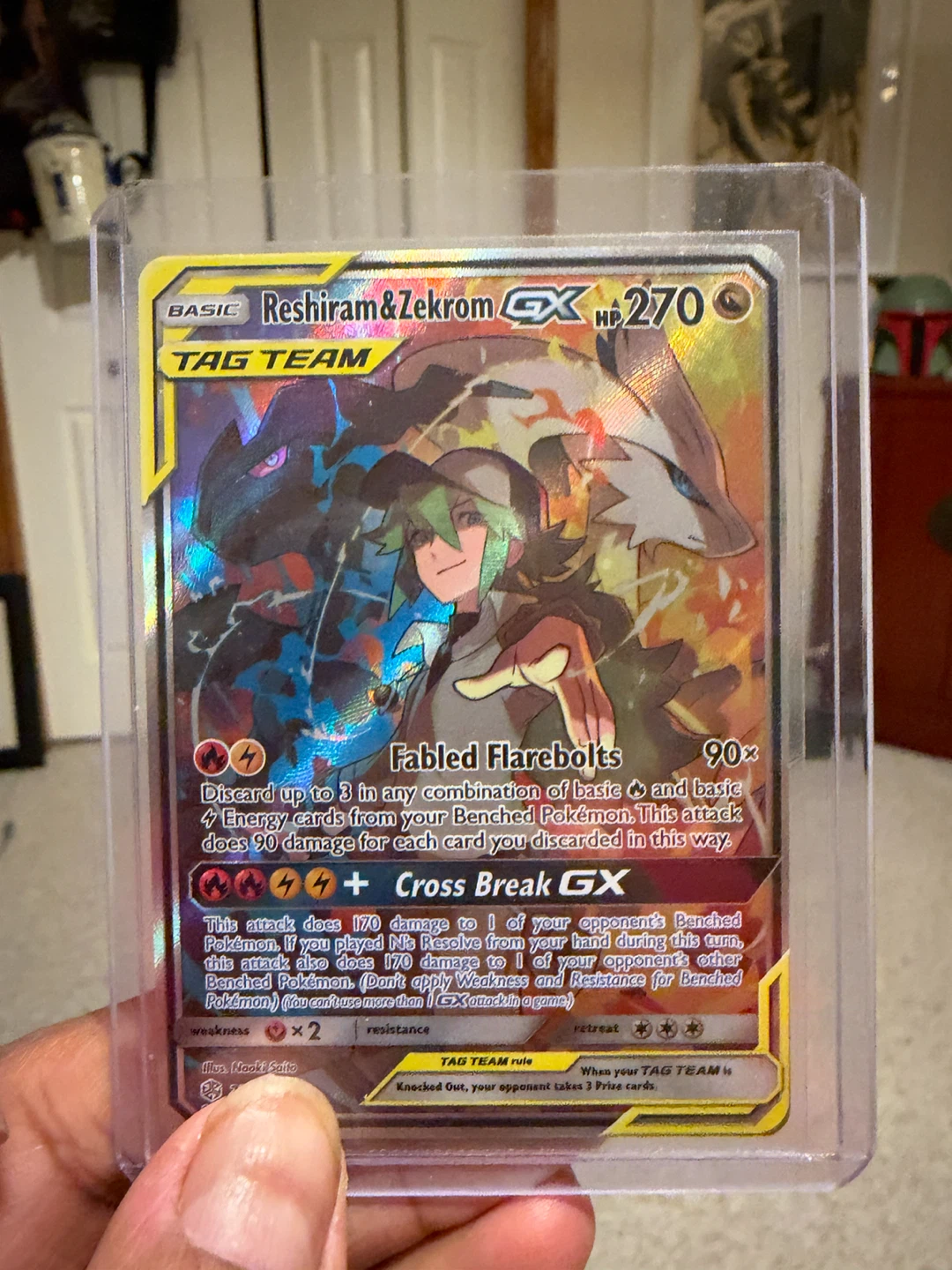 Reshiram & Zekrom GX Pokemon Card