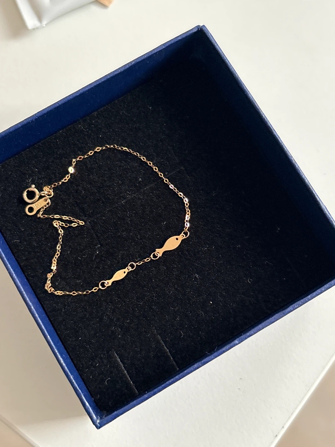 Gold N Fish Charm Bracelet