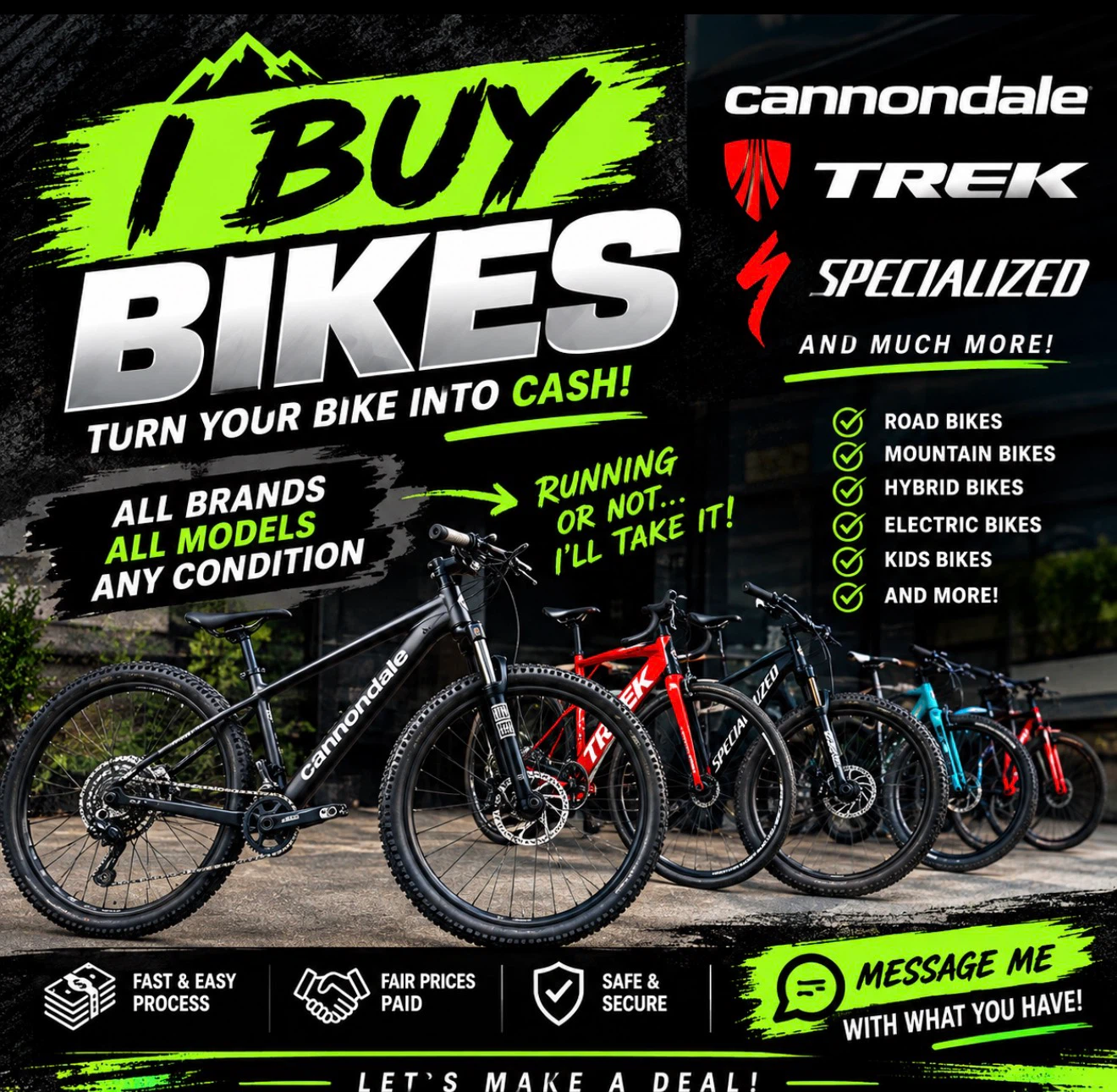 I buy bikes