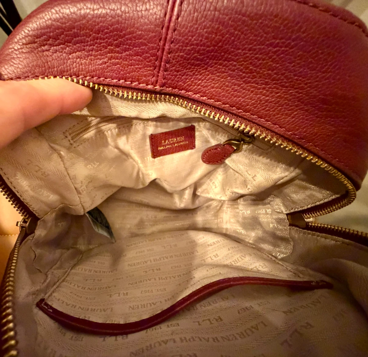 Lauren Ralph Lauren Women’s Leather Backpack - photo 4