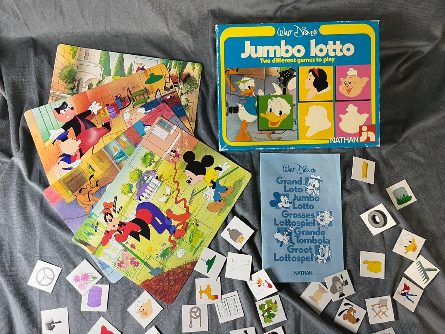 Disney Jumbo Lotto from 1983 - complete