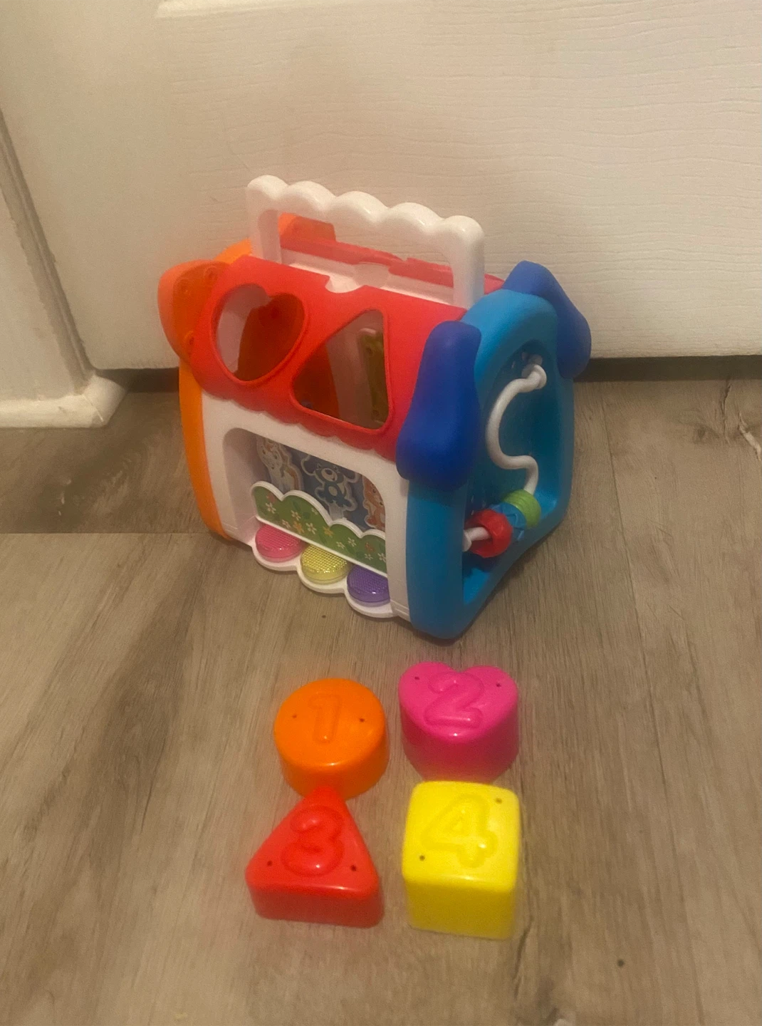 Electronic activity pet house with sounds