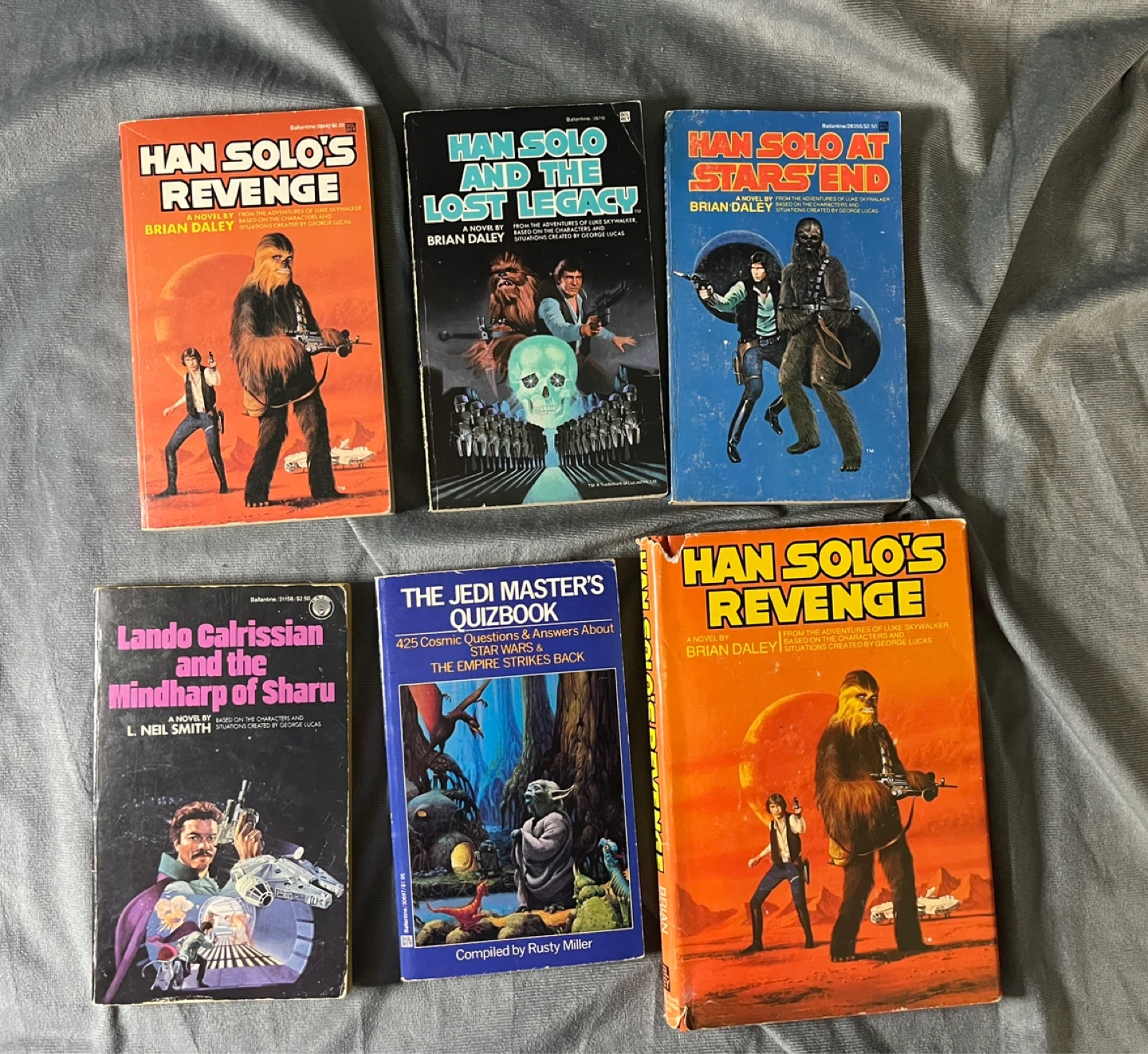 $20 for 6 Star Wars books from 70s/80s - Han Solo, Lando, Jedi