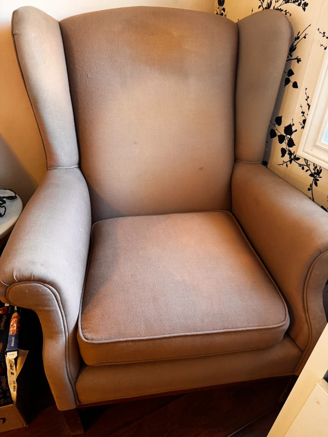 Beige Vienna Upholstery Wingback armchair - photo 2