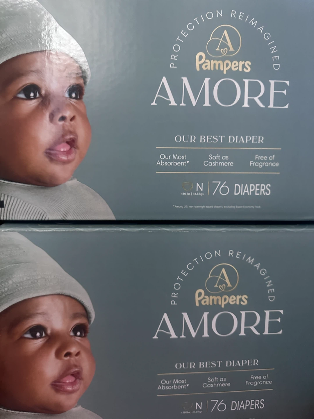 2 Boxes of Pampers Amore Newborn Diapers - photo 2