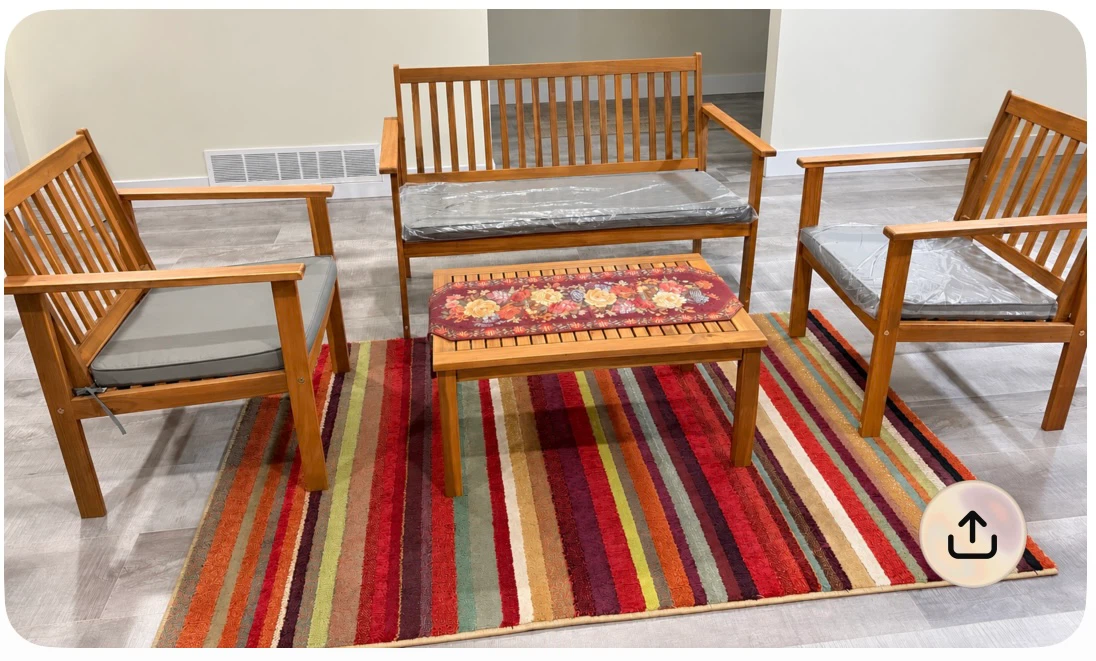 🌿 Patio Furniture Set – Perfect for Indoor or Outdoor Use! 🌿