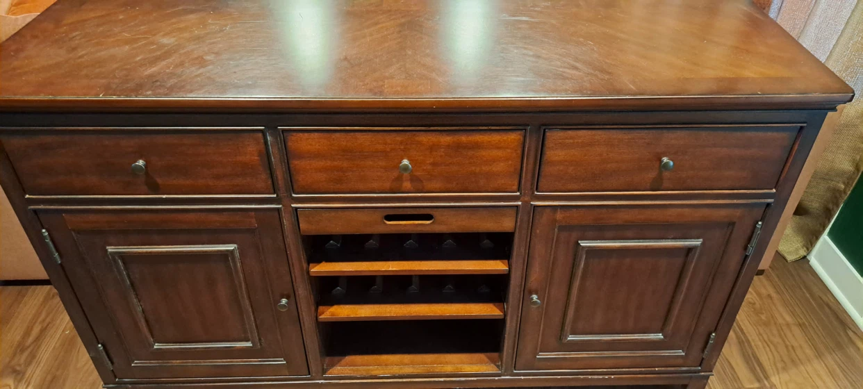Dark wood sideboard - photo 4