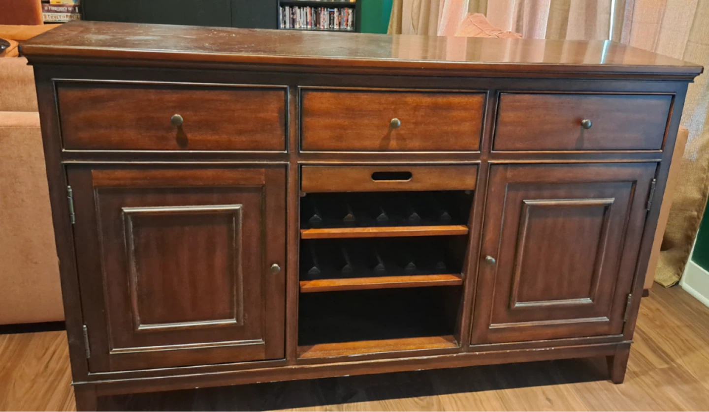 Dark wood sideboard - photo 2