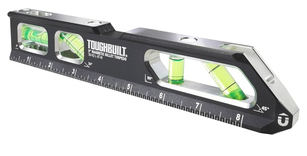 ToughBuilt 9-inch Magnetic Billet Torpedo Level