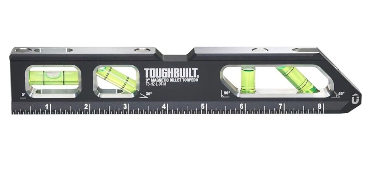 ToughBuilt 9-inch Magnetic Billet Torpedo Level - photo 2